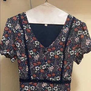 Multicolor Flower Dress